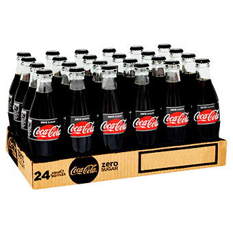 Coca Cola Zero Glass Bottles-24x330ml03